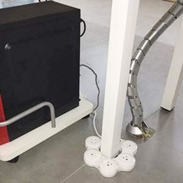 Variant strømkabel laderuttak - Flat Plug Power Strip med 2