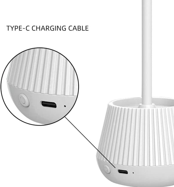 1 stk. Hvid (Plug Play) Mini UV/LED Neglelampe til Negle Tørring, 8 Li