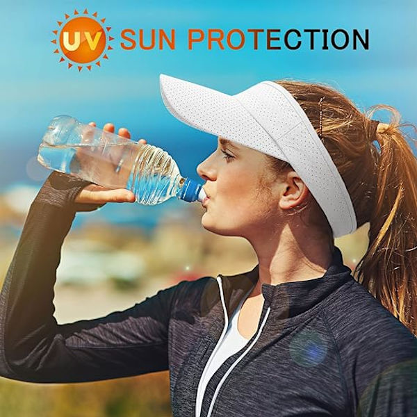 Visir Menn Dame - Golf Tennis Solvisir Justerbar Sport Sun Viso