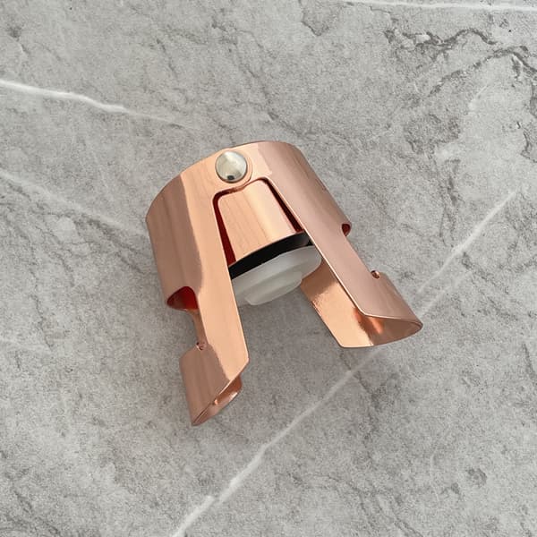 (Rosegull-2-pakning) Champagne Stopper, Rustfritt Stål Flaskestopper