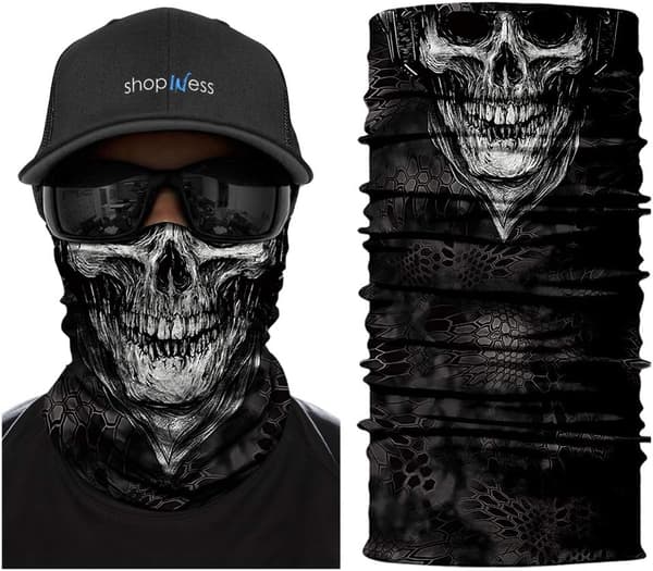 Multifunksjonell bandana-skjerf - Hodeskalle