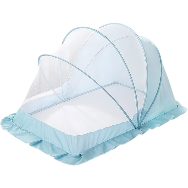 Baby , Bottenlöst Rotary Folding Crib Myggnät för