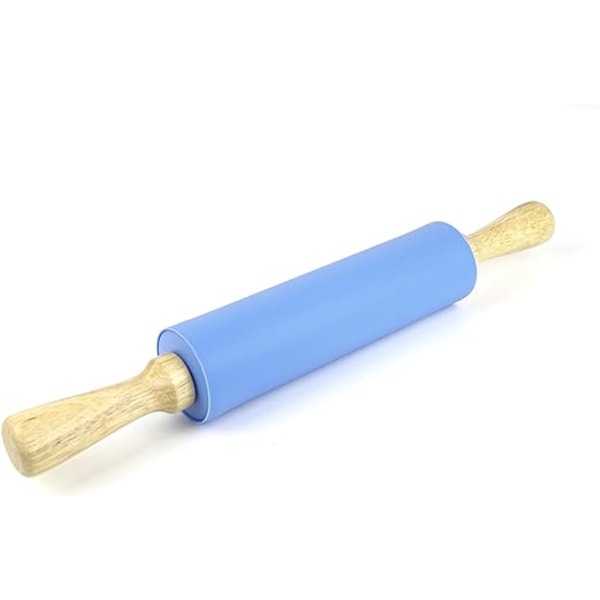 1 stk. 9 tommer non-stick silikone kagerulleovertræk overflade træ Ha