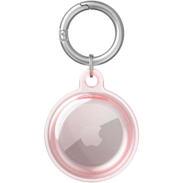 (Transparent Pink) Vandtæt Etui til Apple AirTag, Vandtæt P
