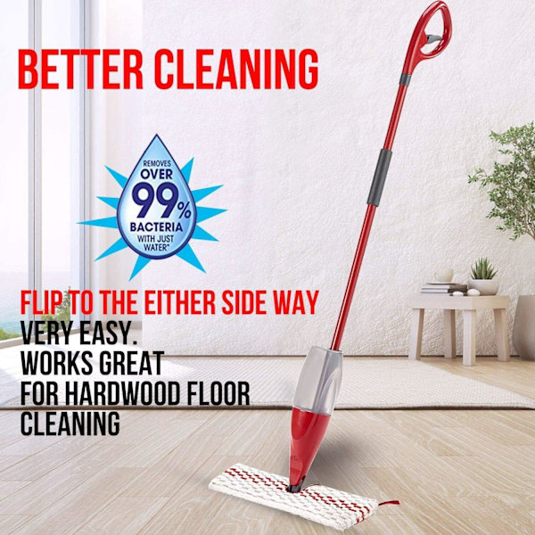 2 stk. Mikrofiber Spray Mop Pads Kompatibel med Promist Max Spar