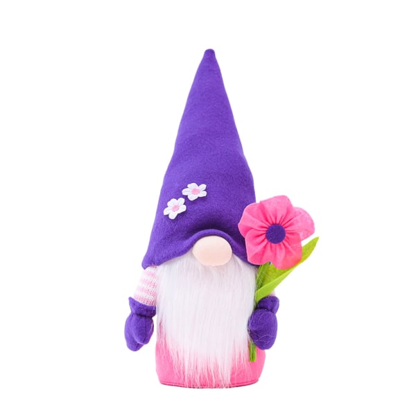 Vårblomster Dverg Gnome Morsdag Gnomes Gift Home Decorati