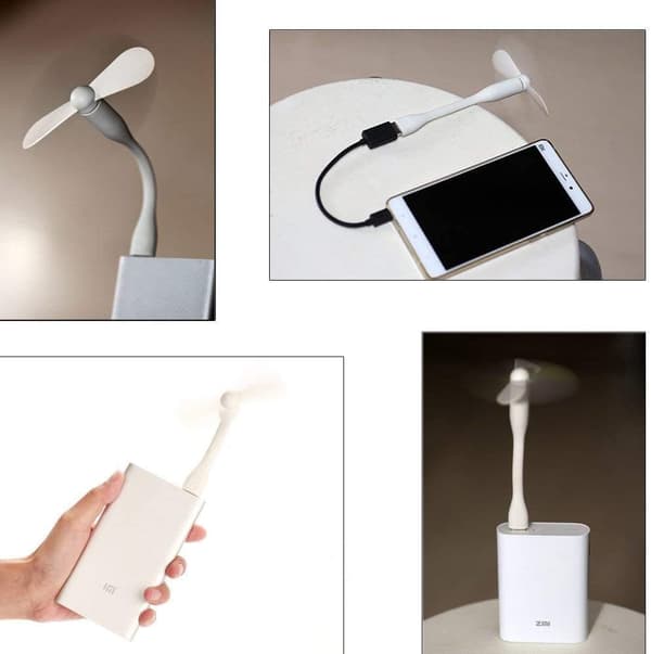 2-pack USB Mini-fläkt, Telefonfläktar, Mini Bärbar Mobil Dator co