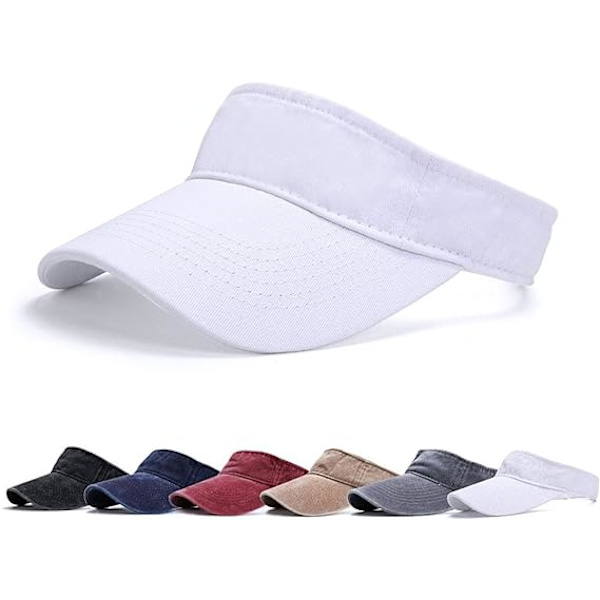 Visor Cap Kvinner - Golf Cap, Visors Sol Cap Justerbar Menn Sport H