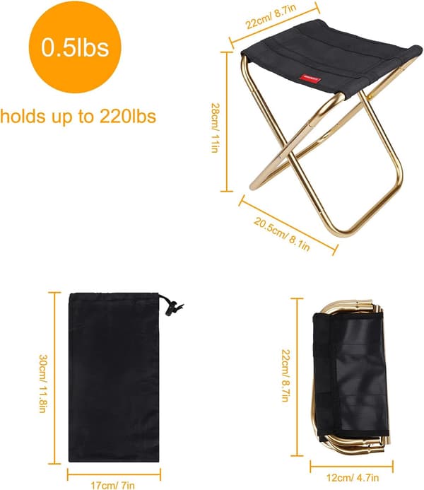 Sammenklappelig Camping Stol Mini Stol Camping Stol Bærbar Sammenklappelig S