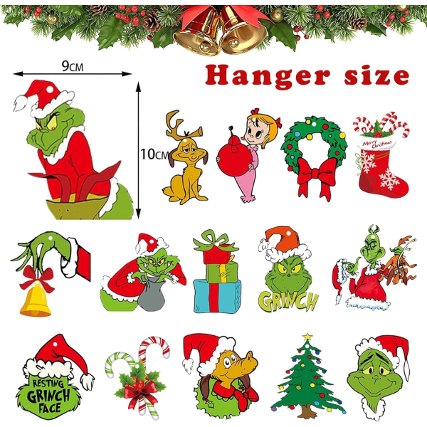 30 pcs Grinch Christmas Decorations, Aipeeo Grinchs Set of, Grinc