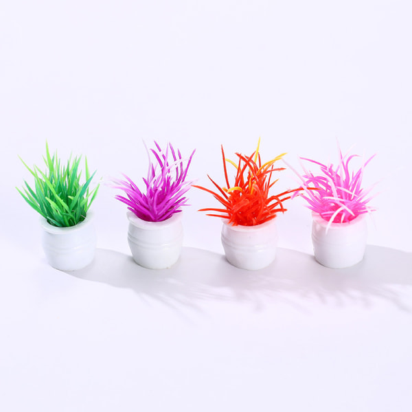 3-5 cm simulert potte engros mini plante modell ferdig runde kunst landskap mikro landskap ornamenter (4 stk)