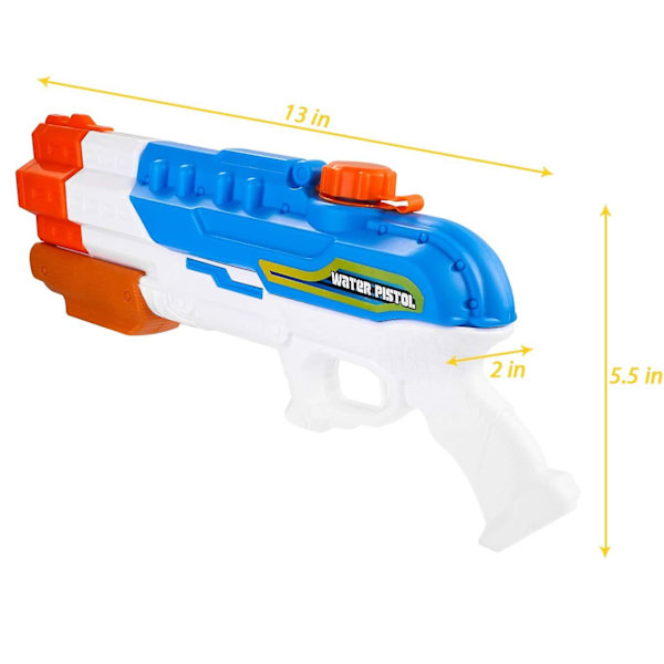 Vattenpistol Spruta 4 Munstycken Hög Kapacitet 1200cc Vattenpistol 30