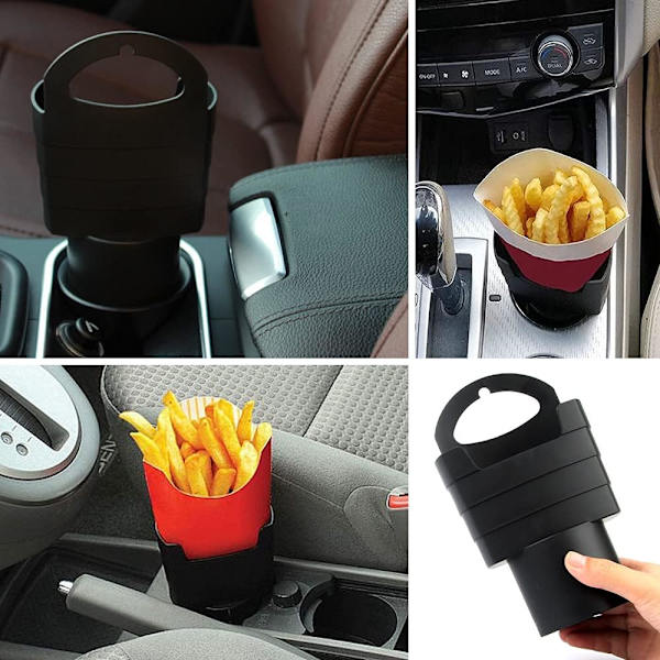 Pommes frites kopholder, bilsauceholder, bilpommes frites holder