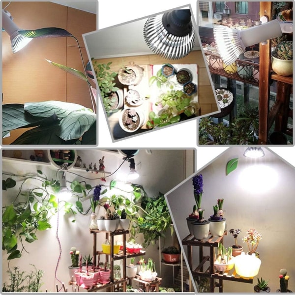 Växtlampa 100W 150 LED Vit Spektrum Växtlampor E27 LED-lampa