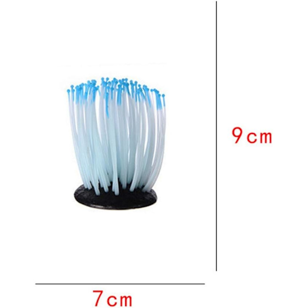 1 stk. Anemone Kunstig Akvarieplanter Kunstig Akvarie Silico