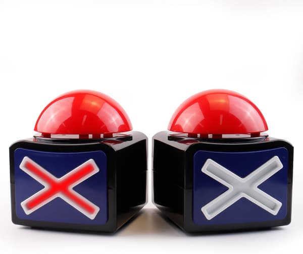 Spil Buzzers med lyd - 2 pak Buzzer knapper med lys, spil