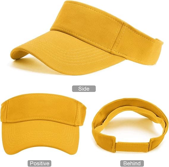 Visor Cap Dame - Golf Cap, Visors Sol Cap Justerbar Menn Sport H