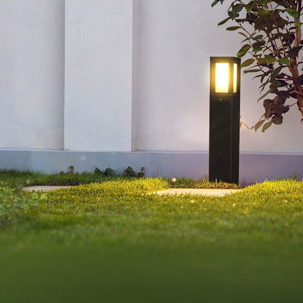 LED-pullert E27 16W LED-utebelysning IP65 1400LM LED-hagepost 60CM stolpelys hage sti lys plen oppkjørsel gårdsplass