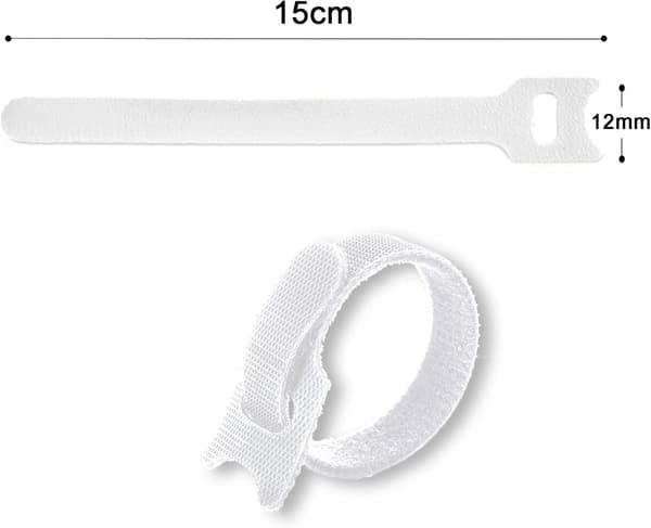Kabelbindere [50 stk], Kabelstropper, Gjenbrukbare Kabelbindere, Kabel Sto