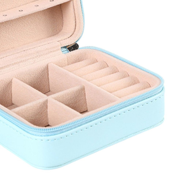 Smyckeskrin Liten Smyckeskrin PU Läder Smyckeskrin (1 st rosa)