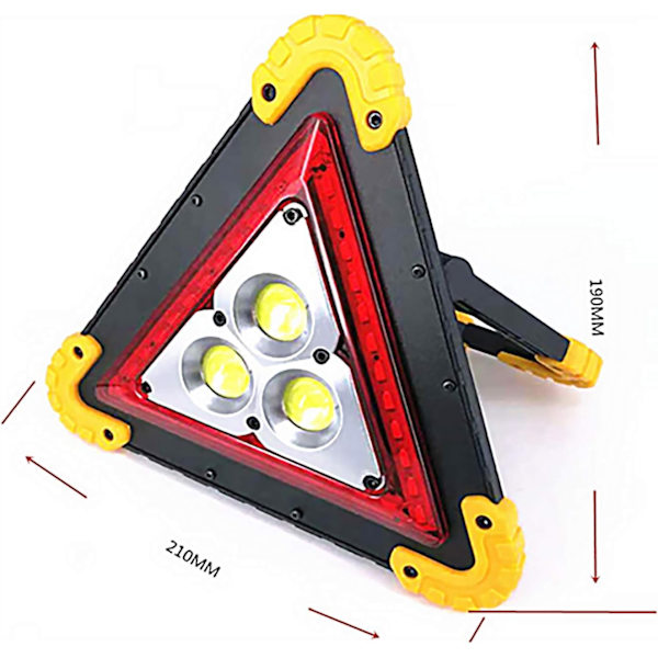 Varseltrekanter, LED bilvarsellys 30W vanntett triangula