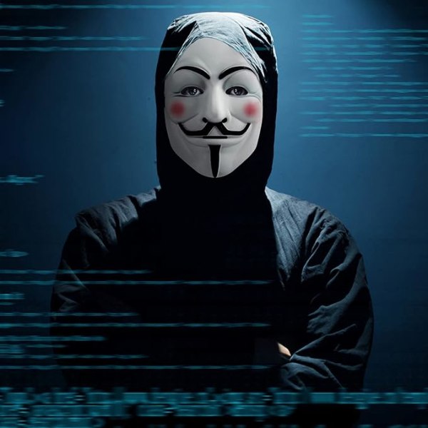 Anonym Halloween-maske, 2 stk. V for Vendetta-maske for voksne