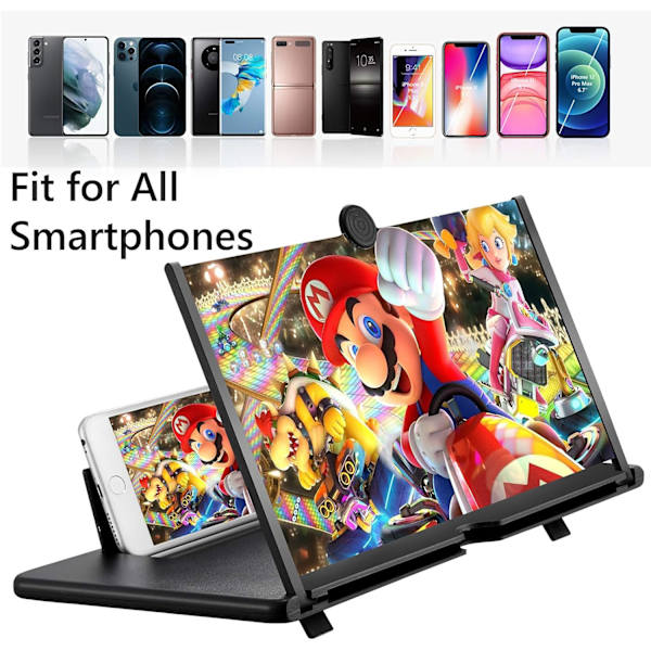 Skärmförstorare för mobiltelefon, 3D HD mobiltelefonförstorare Pro