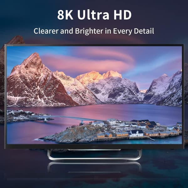 Mini Displayport till Displayport-adapter, 8k Mini DP till DP-adapter