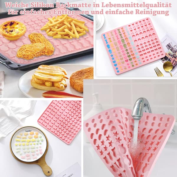(130 gitter) Bageplade hundekiks, silikone bageplade, hundegodbid