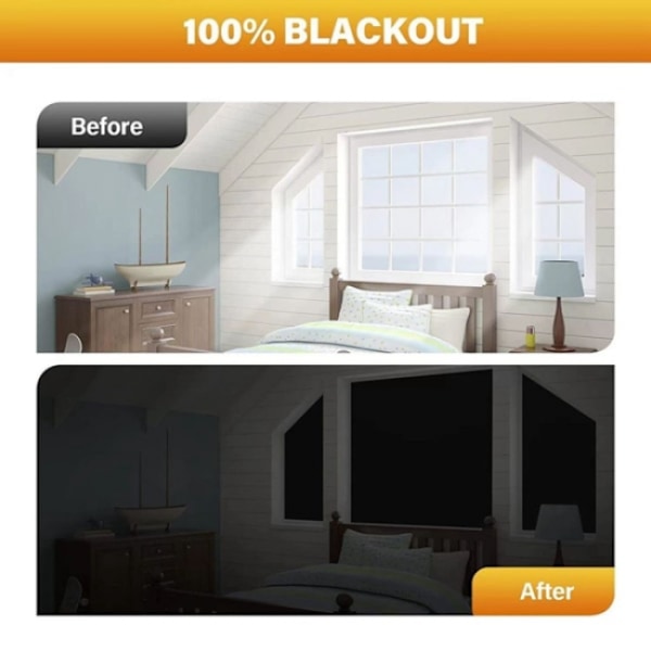 150*100cm blackout stoff solbeskyttelse solbeskyttelse 100% blac