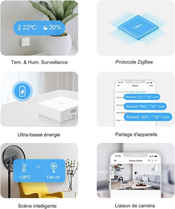 Mini ZigBee lämpötila- ja kosteusanturi, SONOFF ZigBee Bridge