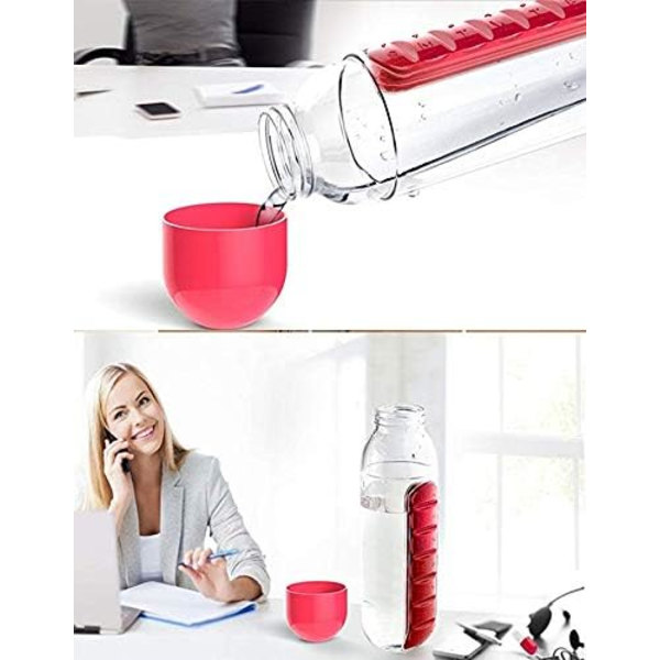 Matkapullojen ja pillereiden organizer, 7 Days Portable Medical Box, Co