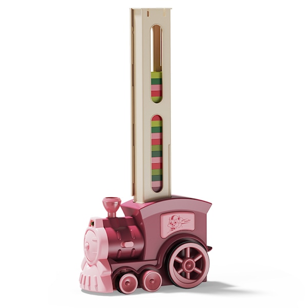 Domino Toddler-initieret tog legetøjssæt 100stk dominoer, elektrisk