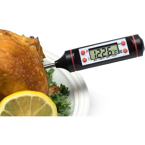 Kökstermometer Digital Kötttermometer Med Rostfritt Lång