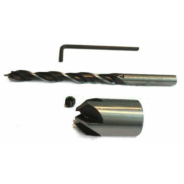 7 stk 3-10 mm HSS 5 senkbor for trebearbeiding