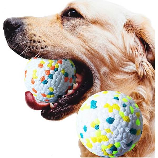 Gummihundboll, oförstörbar hundboll, hårt tuggummi leksak, C