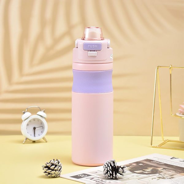 600 ml - BPA-vapaa - Vuotamaton - Urheiluun, kuntoiluun, ulkoiluun, s