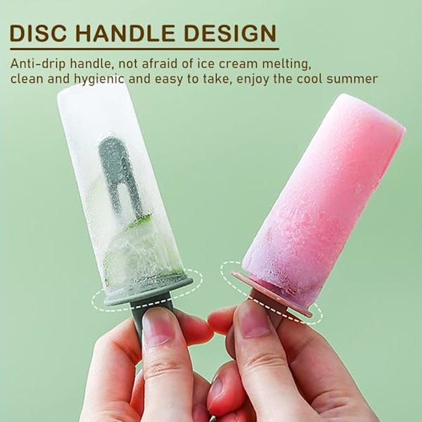 Isform för glasspinnar, PBA-fri isform för glasspinnar, 6-håls plastform för is, R
