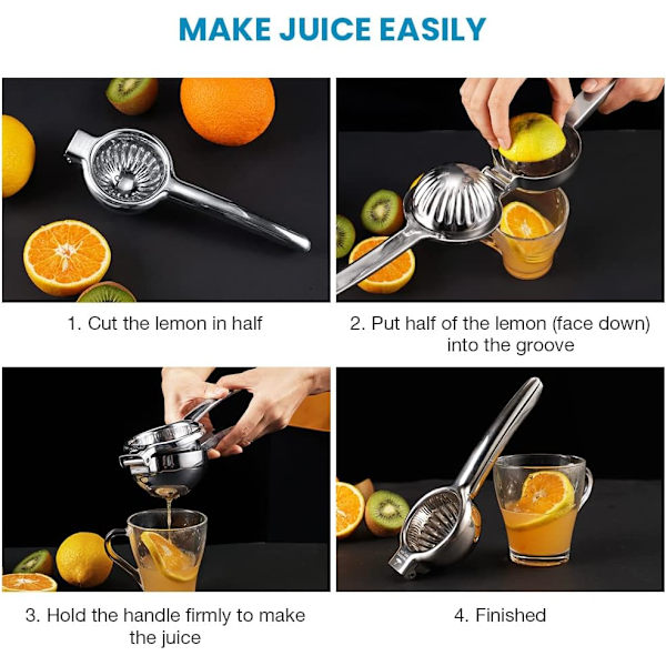 Håndpresser Citruspresser Hånd Citronpresser Appelsinpresser Unik