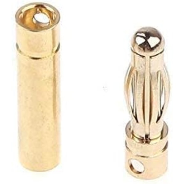 15 Pairs 4mm Gold Plated Bullet Plug Connector, 4.0mm Banana Plug