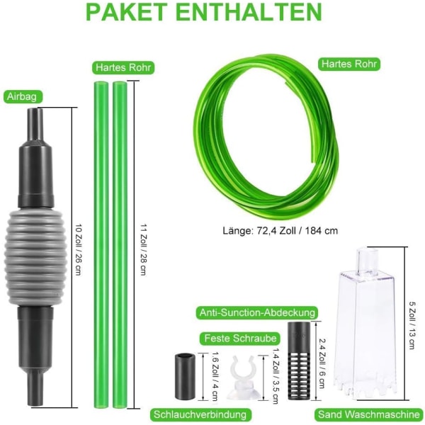 Akvarievannsskifter, Akvariegrus Rengjøringssett med Siphon