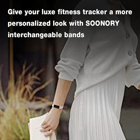 Kompatibel med Fitbit Luxe-remme, kvinder mænd store små størrelser bløde