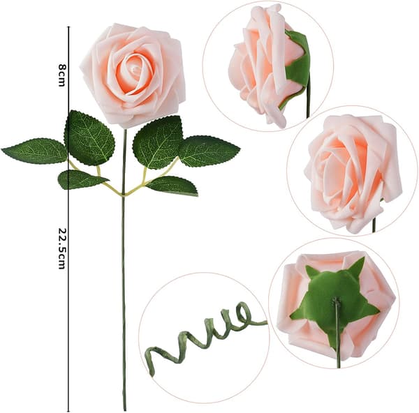 Tekokukat, 25 tekoruusua, DIY-koristelu morsiuskimppu