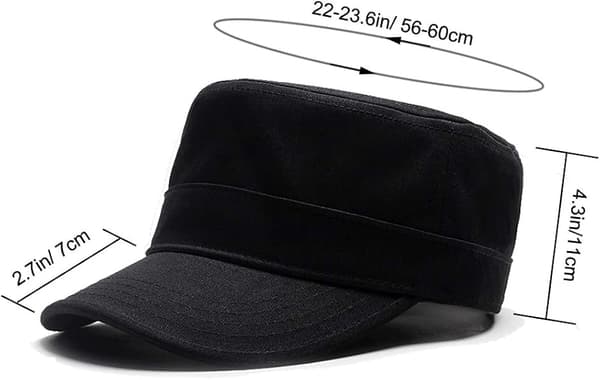 Klassisk bomullsbaseballcaps for menn og kvinner - Flat Baseball Cap