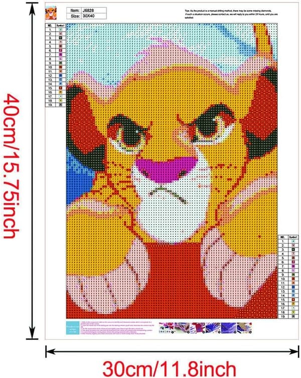 30*40CM B DIY 5D Digitalt Maleri Kit Diamant, Krystall Rhinestone
