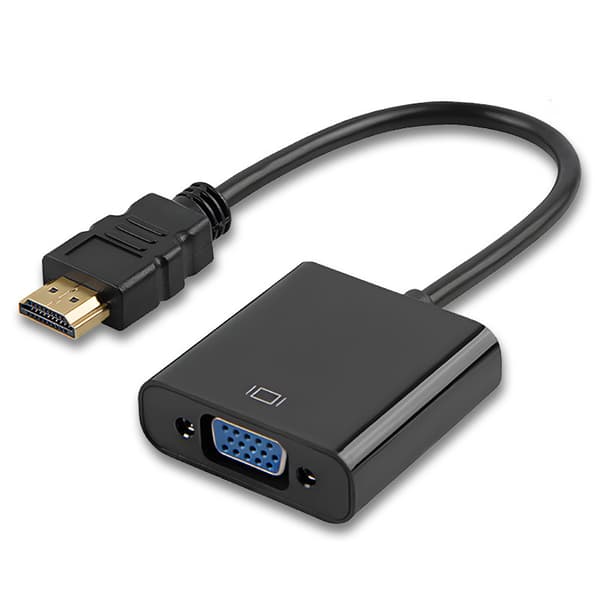 Kabel - HDMI til VGA adapter Svart