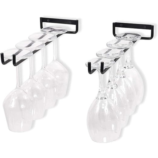 Set med 2 hängande glas hållare glas hållare för vinglas, öl