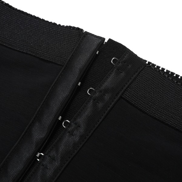 Kvinde Shapewear 2-i-1 Højtaljet Hofteløftende Bukser--xl(SORT)