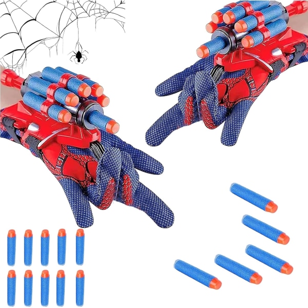 2-pack Spider-Man Launcher-handskar, Plastic Spider-Man Launcher Co