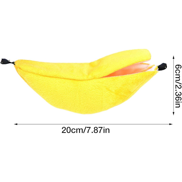 A/A Lemmikkihamsterin sänky, roikkuva banaanin muoto, lämmin lemmikin roikkuva riippumatto